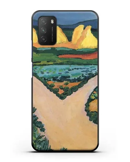 Чехол Овощные поля (Маке Август) силиконовый для Xiaomi Poco M3