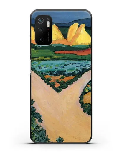 Чехол Овощные поля (Маке Август) силиконовый для Xiaomi Poco M3 Pro