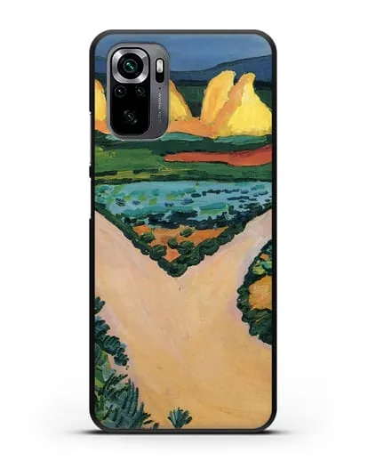 Чехол Овощные поля (Маке Август) силиконовый для Xiaomi Poco M5s