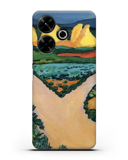 Чехол Овощные поля (Маке Август) силиконовый для Xiaomi Poco M6