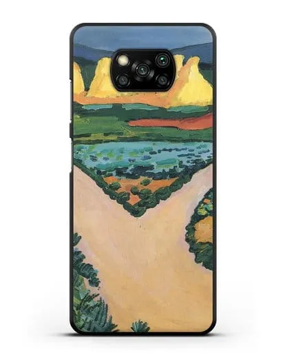 Чехол Овощные поля (Маке Август) силиконовый для Xiaomi Poco X3