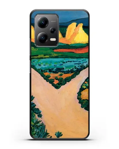 Чехол Овощные поля (Маке Август) силиконовый для Xiaomi Poco X5