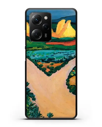 Чехол Овощные поля (Маке Август) силиконовый для Xiaomi Poco X5 Pro