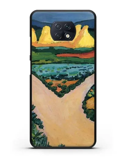 Чехол Овощные поля (Маке Август) силиконовый для Xiaomi Redmi Note 9T