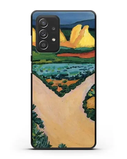 Чехол Овощные поля (Маке Август) силиконовый для Samsung Galaxy A53