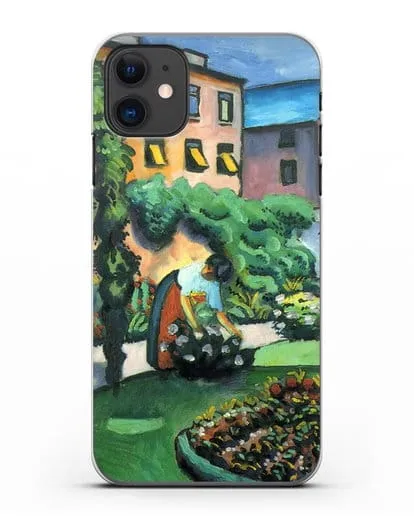 Чехол Изображение сада (Маке Август) силиконовый для iPhone 11