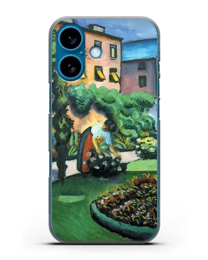 Чехол Изображение сада (Маке Август) силиконовый для iPhone 16