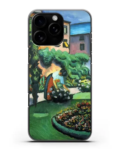 Чехол Изображение сада (Маке Август) силиконовый для iPhone 16 Pro Max