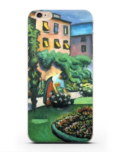 Чехол Изображение сада (Маке Август) силиконовый для iPhone 6 Plus