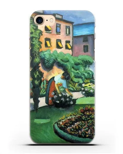 Чехол Изображение сада (Маке Август) силиконовый для iPhone 7