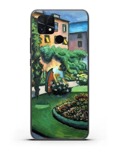 Чехол Изображение сада (Маке Август) силиконовый для Xiaomi Poco C40