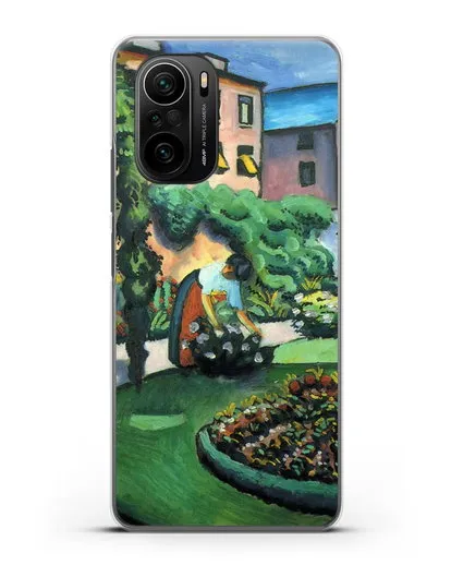 Чехол Изображение сада (Маке Август) силиконовый для Xiaomi Poco F3