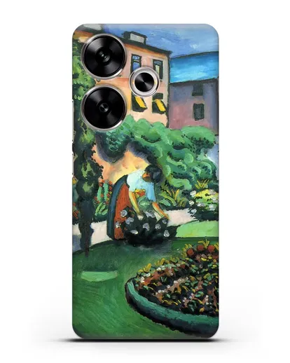 Чехол Изображение сада (Маке Август) силиконовый для Xiaomi Poco F6