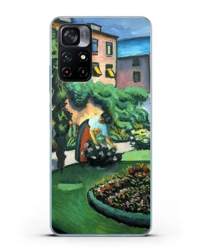 Чехол Изображение сада (Маке Август) силиконовый для Xiaomi Poco M4 Pro 5G