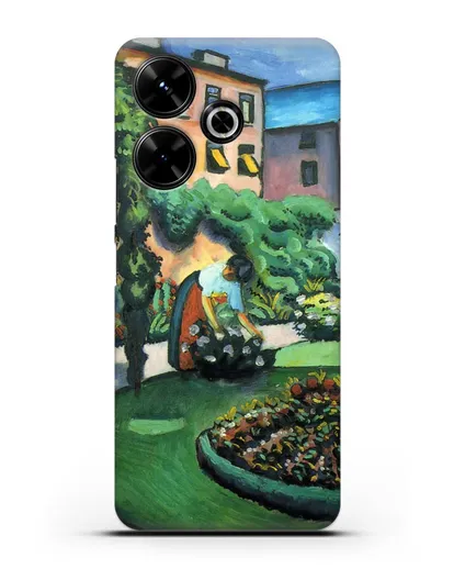 Чехол Изображение сада (Маке Август) силиконовый для Xiaomi Poco M6