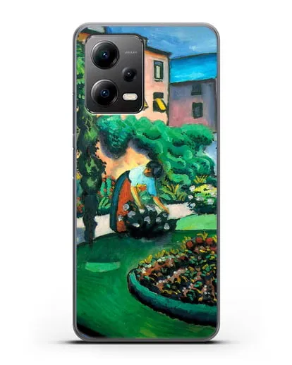 Чехол Изображение сада (Маке Август) силиконовый для Xiaomi Poco X5