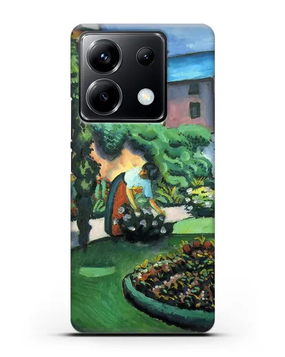 Чехол Изображение сада (Маке Август) силиконовый для Xiaomi Poco X6