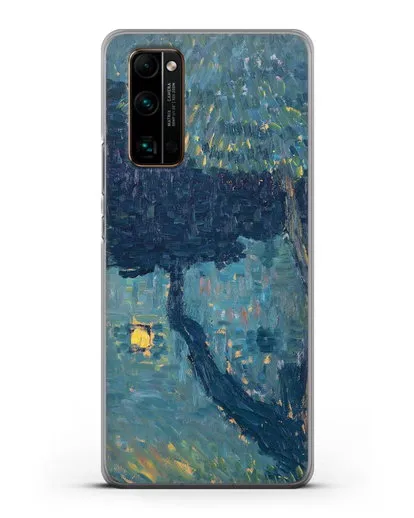 Чехол Коттедж в лесу (Явленский Алексей) силиконовый для Honor 30 Pro