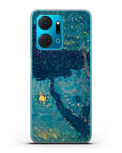 Чехол Коттедж в лесу (Явленский Алексей) силиконовый для Honor X7a Plus