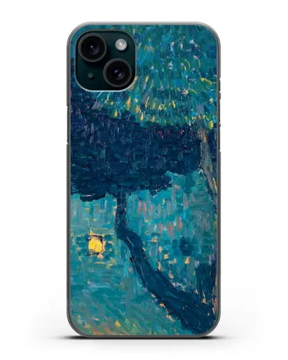 Чехол Коттедж в лесу (Явленский Алексей) силиконовый для iPhone 15 Plus