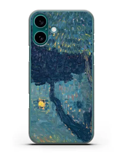 Чехол Коттедж в лесу (Явленский Алексей) силиконовый для iPhone 16 Plus