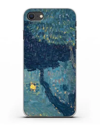 Чехол Коттедж в лесу (Явленский Алексей) силиконовый для iPhone SE 2020