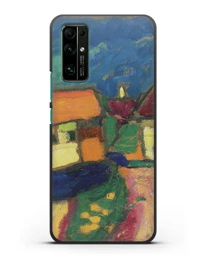 Чехол Ландшафтный этюд - деревенская улица (Явленский Алексей) силиконовый для Honor 30