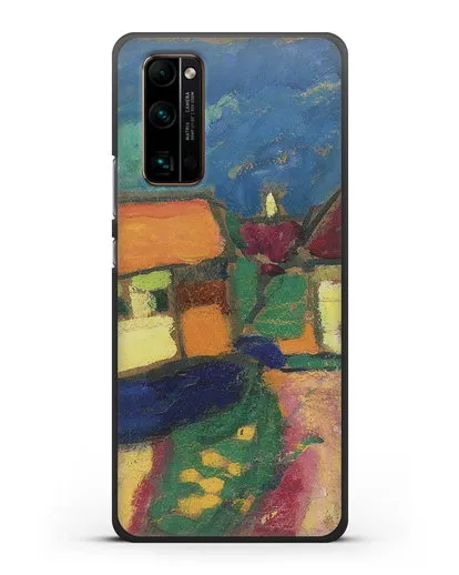 Чехол Ландшафтный этюд - деревенская улица (Явленский Алексей) силиконовый для Honor 30 Pro