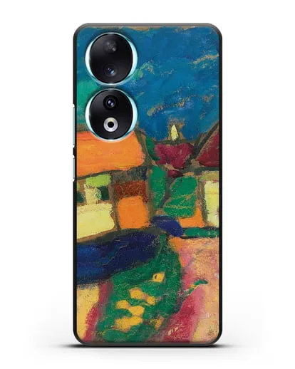 Чехол Ландшафтный этюд - деревенская улица (Явленский Алексей) силиконовый для Honor 90