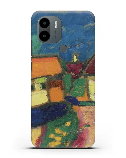 Чехол Ландшафтный этюд - деревенская улица (Явленский Алексей) силиконовый для Xiaomi Poco C51