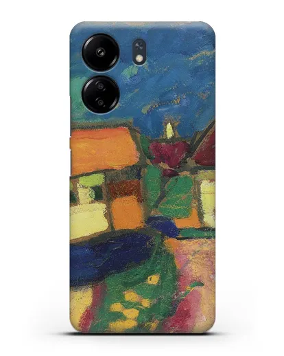 Чехол Ландшафтный этюд - деревенская улица (Явленский Алексей) силиконовый для Xiaomi Poco C65