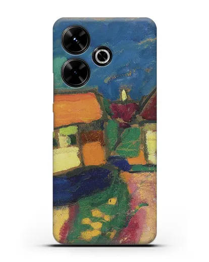 Чехол Ландшафтный этюд - деревенская улица (Явленский Алексей) силиконовый для Xiaomi Poco M6