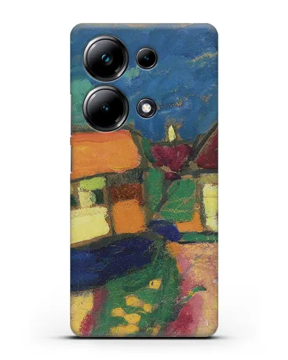 Чехол Ландшафтный этюд - деревенская улица (Явленский Алексей) силиконовый для Xiaomi Poco M6 Pro