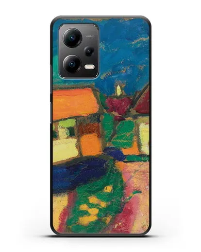 Чехол Ландшафтный этюд - деревенская улица (Явленский Алексей) силиконовый для Xiaomi Poco X5