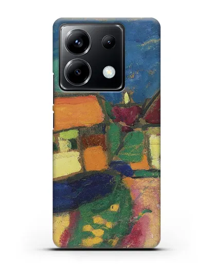 Чехол Ландшафтный этюд - деревенская улица (Явленский Алексей) силиконовый для Xiaomi Poco X6