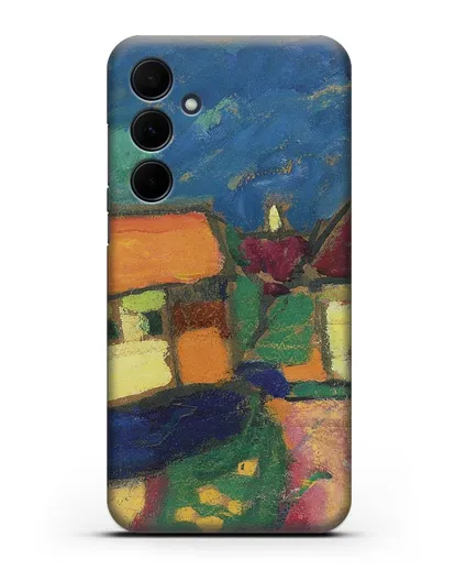 Чехол Ландшафтный этюд - деревенская улица (Явленский Алексей) силиконовый для Samsung Galaxy A55 [SM-A556]