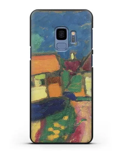 Чехол Ландшафтный этюд - деревенская улица (Явленский Алексей) силиконовый для Samsung Galaxy S9 [SM-G960F]