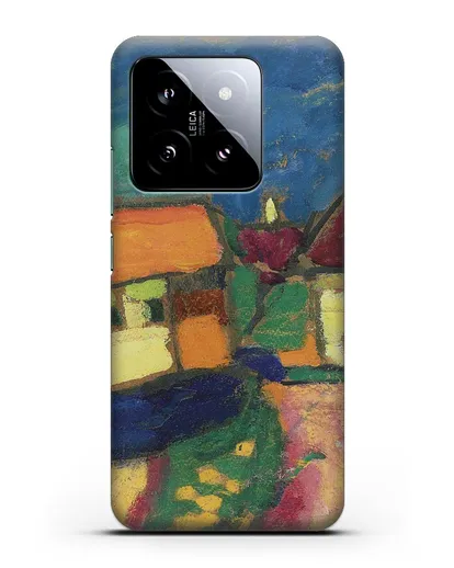 Чехол Ландшафтный этюд - деревенская улица (Явленский Алексей) силиконовый для Xiaomi 14