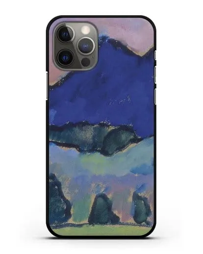 Чехол Голубая гора (Явленский Алексей) силиконовый для iPhone 12 Pro