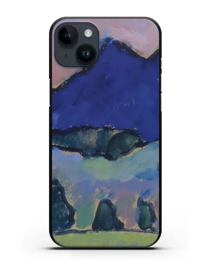 Чехол Голубая гора (Явленский Алексей) силиконовый для iPhone 14 Plus