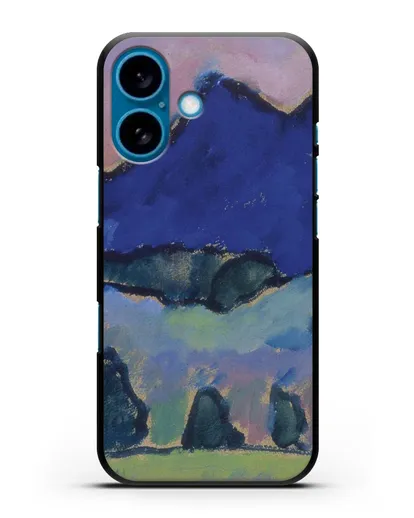 Чехол Голубая гора (Явленский Алексей) силиконовый для iPhone 16