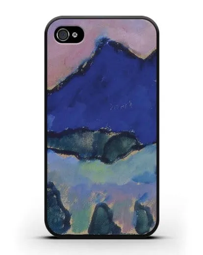 Чехол Голубая гора (Явленский Алексей) силиконовый для iPhone 4/4s