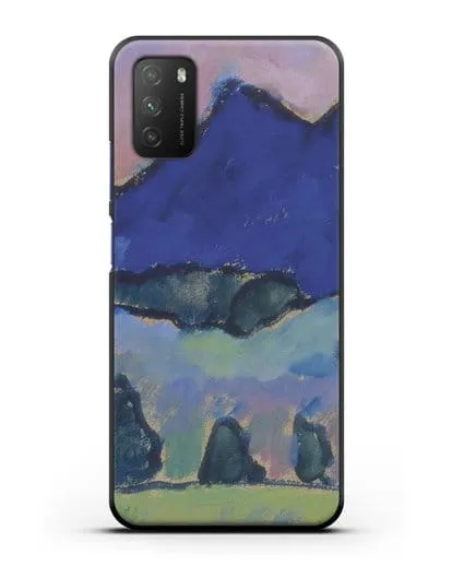 Чехол Голубая гора (Явленский Алексей) силиконовый для Xiaomi Poco M3