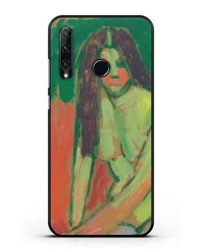 Чехол Полуобнаженная фигура с длинными волосами сидит согнувшись (Явленский Алексей) силиконовый для Honor 20e