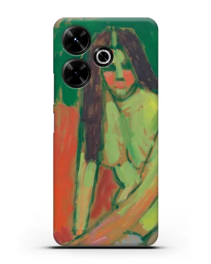 Чехол Полуобнаженная фигура с длинными волосами сидит согнувшись (Явленский Алексей) силиконовый для Xiaomi Poco M6