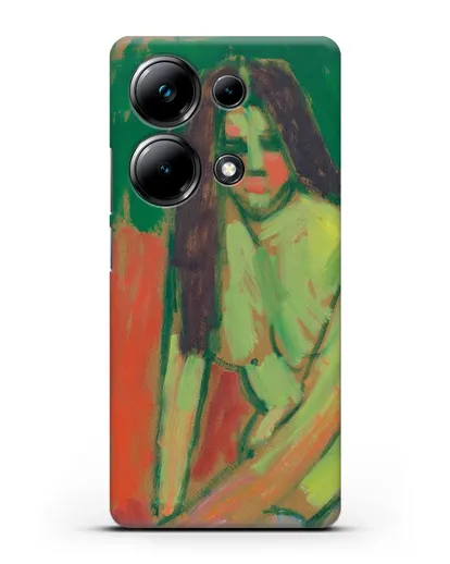 Чехол Полуобнаженная фигура с длинными волосами сидит согнувшись (Явленский Алексей) силиконовый для Xiaomi Poco M6 Pro