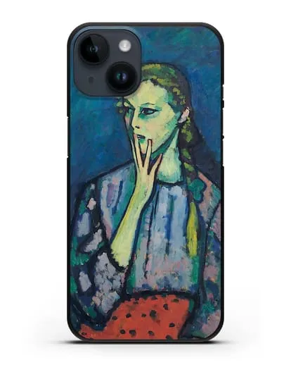 Чехол Портрет девушки (Явленский Алексей) силиконовый для iPhone 14