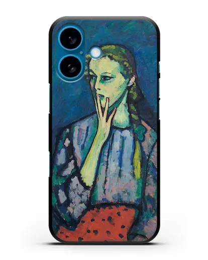 Чехол Портрет девушки (Явленский Алексей) силиконовый для iPhone 16