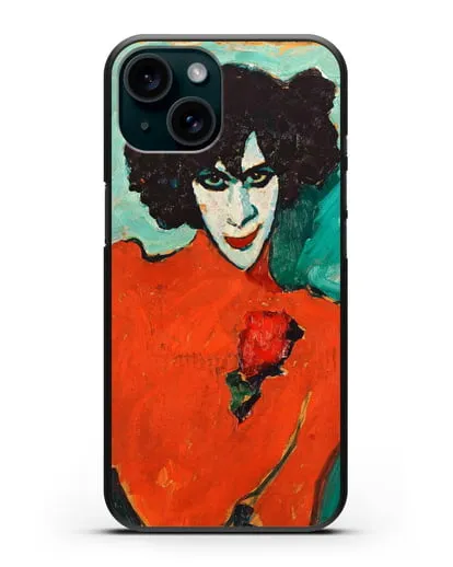 Чехол Портрет танцора Александра Сахарова (Явленский Алексей) силиконовый для iPhone 15