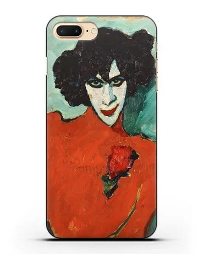 Чехол Портрет танцора Александра Сахарова (Явленский Алексей) силиконовый для iPhone 8 Plus